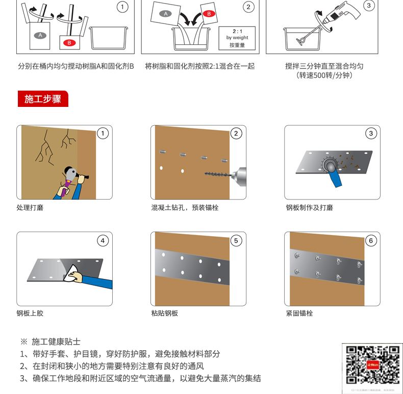 包钢白云矿区粘钢加固施工过程